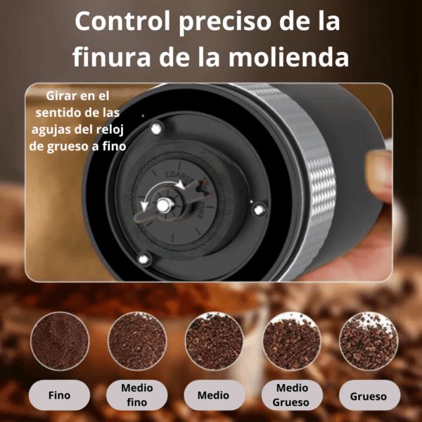 Molinillo portátil para granos de café