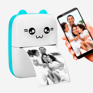 Mini impresora térmica bluetooth. Portátil y recargable.