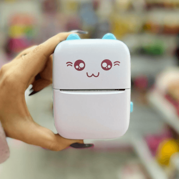 Mini impresora térmica bluetooth. Portátil y recargable.