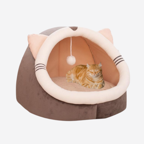 Cama iglú para gatos premium