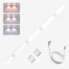 Barra  luz led con sensor de movimiento. Recargable por usb
