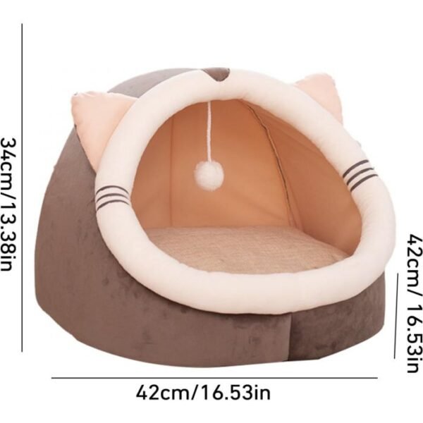 Cama iglú para gatos premium
