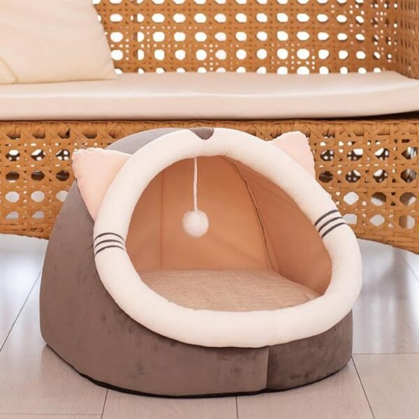 Cama iglú para gatos premium